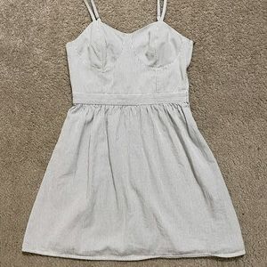 Mossimo Gray Striped Dress